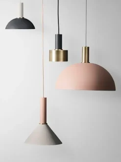 Ferm Living - lampe - Socket Pendant High - Rose