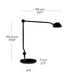 Fritz Hansen - Bordlampe - AQ01 - Blå