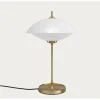 Fritz Hansen - Bordlampe - Clam - Opal/Messing - Ø33