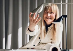 Fritz Hansen - Bordlampe - MS021 - Stål