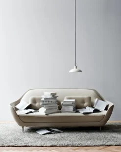 Fritz Hansen - Kaiser Idell 6631-P - Pendel - Hvid - Krom