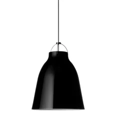 Fritz Hansen - Loftlampe - Caravaggio - Sort/Sort - P3 Large - Sort ledning 6m