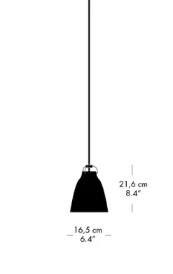 Fritz Hansen - Loftlampe - Caravaggio™ Matt - Varm Grå - P1 Small