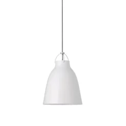 Fritz Hansen - Loftlampe - Caravaggio - Hvid - P2 Medium - Grå ledning 3m