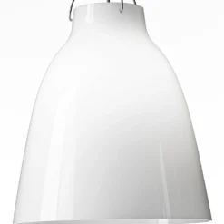 Fritz Hansen - Loftlampe - Caravaggio Opal - P3 Large - Silver ledning 6m