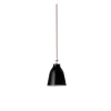 Fritz Hansen - Loftlampe - Caravaggio - Sort - P2 Medium - Rød ledning 3m