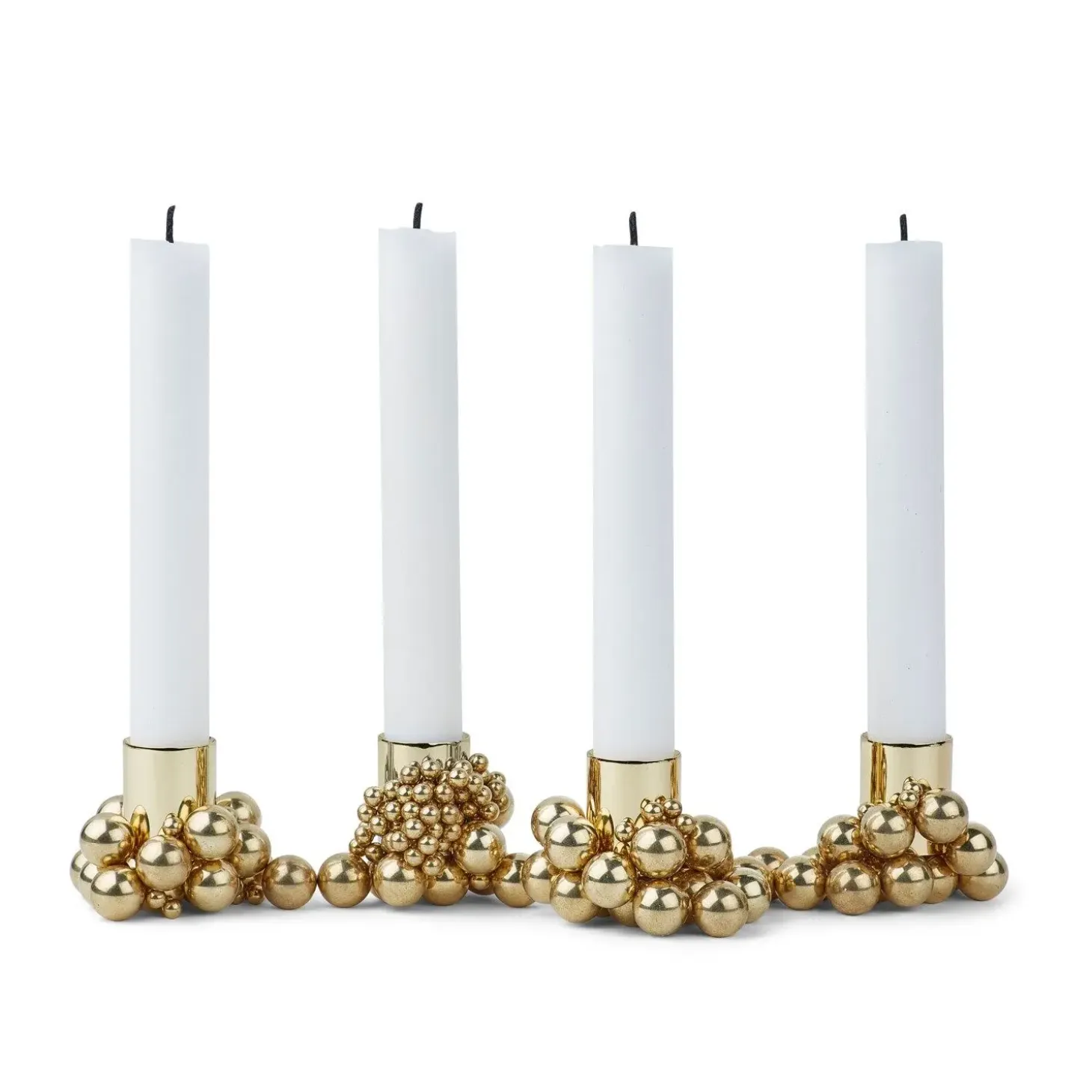 Gejst - lysestage Molekyl 4 - messing