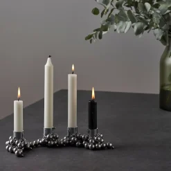 Gejst - lysestage Molekyl 4 - chrome