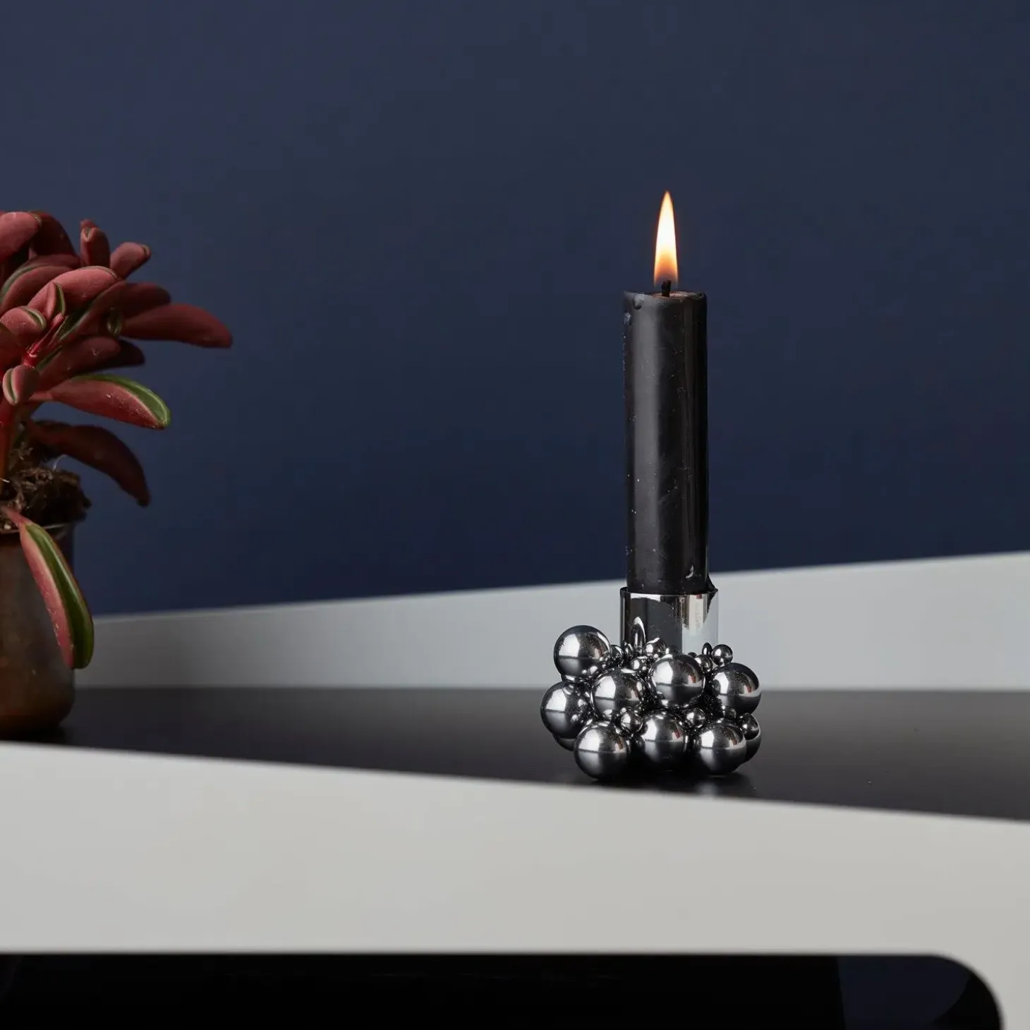 Gejst - lysestage Molekyl - chrome