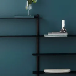 Gejst - NIVO B væghylde - Sort - Ask