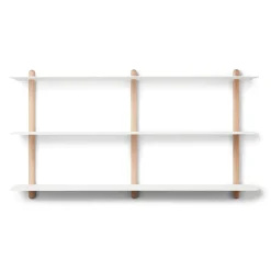 Gejst - NIVO D væghylde - Large - Lys eg/Hvid