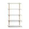 Gejst - NIVO E væghylde - Large - Lys eg/Hvid - 118x66 cm