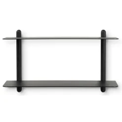 Gejst - NIVO F væghylde - Large - Sort ask/Sort