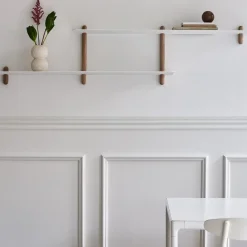 Gejst - NIVO H væghylde - Large - Lys eg/Hvid