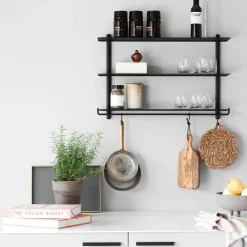 Gejst - Nivo hylde stang - sort