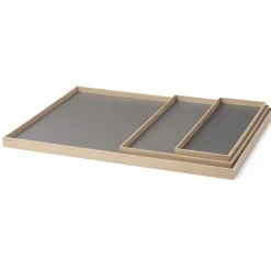 Gejst bakke - Frame tray large i eg/grå - 50x35 cm
