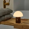 Gingko - Alice Mushroom Lamp - Mini - Valnød - 13x10 cm
