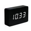 Gingko - Brick Click Clock Black / White LED