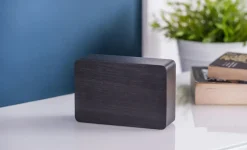 Gingko - Brick Click Clock Black / White LED