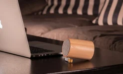 Gingko - Drum Light Bluetooth Speaker Natural Beech Wood