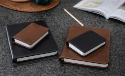 Gingko - LED Smart Booklight - Black Leather - Mini