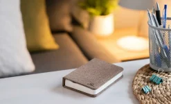 Gingko - LED Smart Fabric Booklight - Coffee Brown - Mini