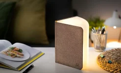 Gingko - LED Smart Fabric Booklight- Coffee Brown