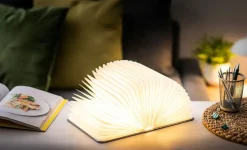 Gingko - LED Smart Fabric Booklight- Coffee Brown