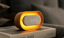 Gingko - Lumos Clock - Vækkeur - Hvid ask