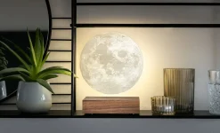 Gingko - Smart Moon Lamp Walnut - sværende månelampe - valnødtræ - 14 cm