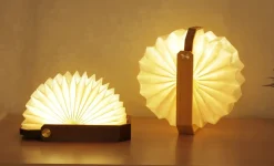 Gingko - Smart Origami Lamp - Bamboo
