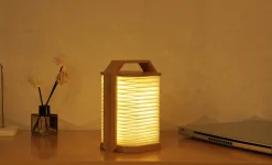 Gingko - Smart Origami Lamp - Bamboo
