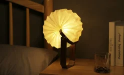 Gingko - Smart Origami Lamp - Walnut