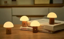 Gingko - Super Mini Alice Mushroom Lamp - White Ash