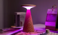 Gingko - Sylvia Bordlampe - Mini - Hvid Ask - 6x14 cm