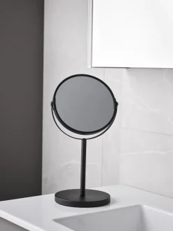 Habo - Bordspejl - Coral - Sort - H: 35 x Ø: 16 cm