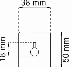 Habo - Håndklædekrog - Flair - Selvklæbende - Hvid