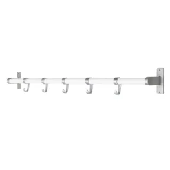 Habo - Knagerække Elegant - aluminium/hvid