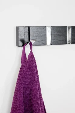 Habo - Knagerække med 4 knager - Flipper - Sort