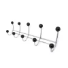 Habo - Knagerække med 5 knager - Berry - krom/sort