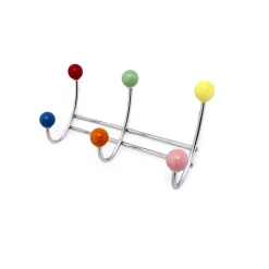 Habo - Knagerække med 3 knager - Berry - krom/flere farver