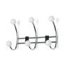 Habo - Knagerække med 3 knager - Berry - krom/hvid