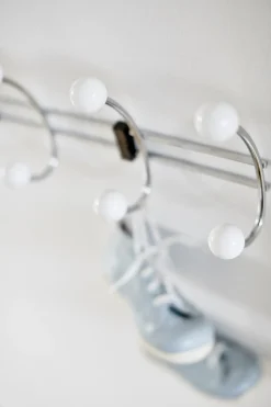 Habo - Knagerække med 3 knager - Berry - krom/hvid