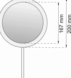 Habo - Makeupspejl - Led - Ø 16-20 cm