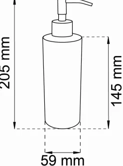 Habo - Sæbedispenser - Blossom - Sort - H: 20,5 cm