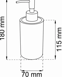 Habo - Sæbedispenser - Marble/Marmor - H: 18 cm