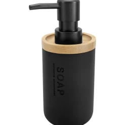 Habo - Sæbedispenser - Nature og Sort - H: 16 cm