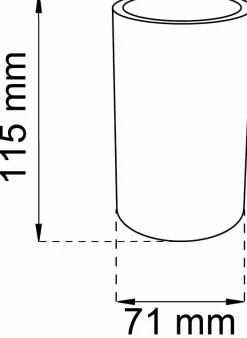 Habo - Tandkrus - Marble/Marmor - H: 11,5 cm