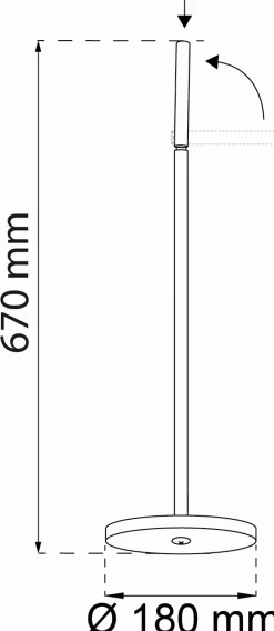 Habo - Toiletpapirholder - Marble/Marmor - H: 67 cm