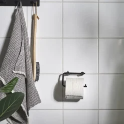 Habo - Toiletpapirholder 1368 - Sort Stål
